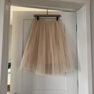 Haute Monde Cream Tulle Skirt